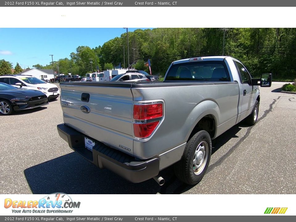 2012 Ford F150 XL Regular Cab Ingot Silver Metallic / Steel Gray Photo #7