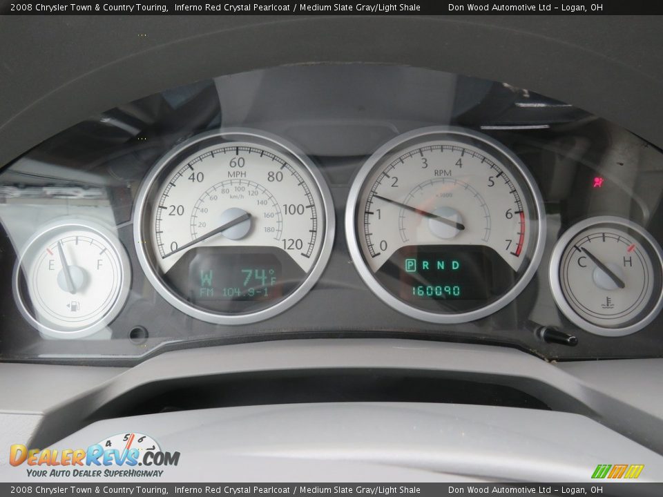 2008 Chrysler Town & Country Touring Inferno Red Crystal Pearlcoat / Medium Slate Gray/Light Shale Photo #24