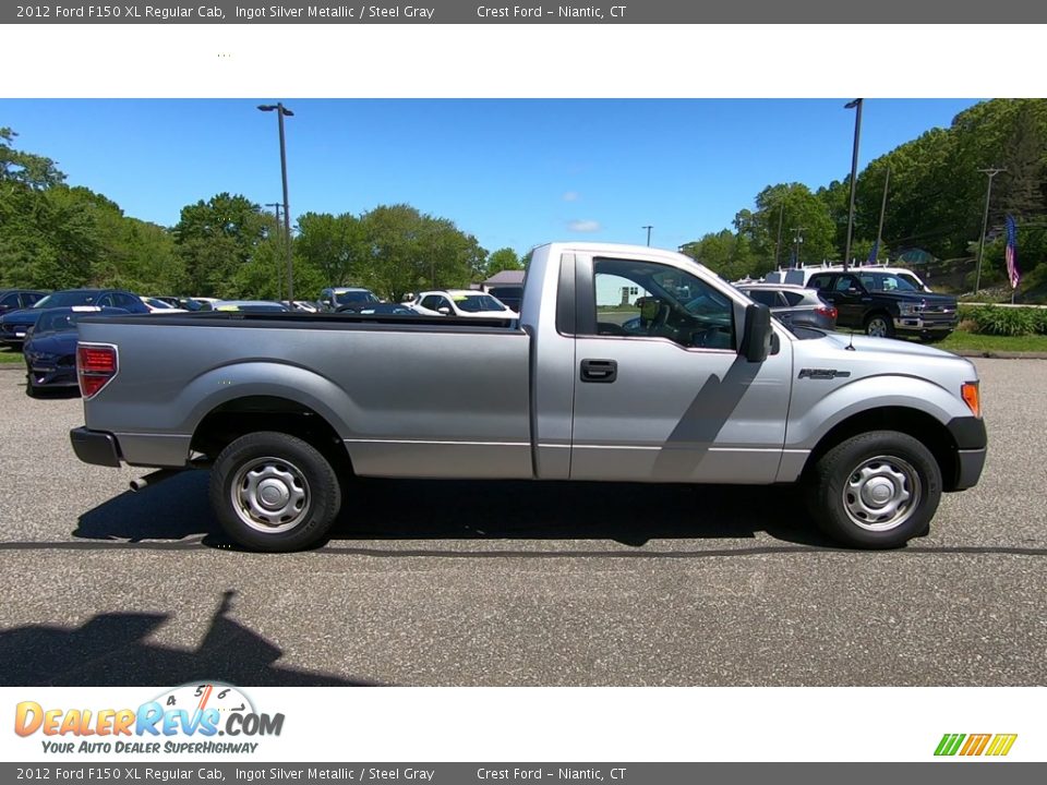 2012 Ford F150 XL Regular Cab Ingot Silver Metallic / Steel Gray Photo #8