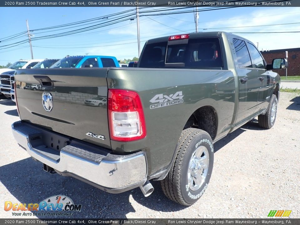 2020 Ram 2500 Tradesman Crew Cab 4x4 Olive Green Pearl / Black/Diesel Gray Photo #6