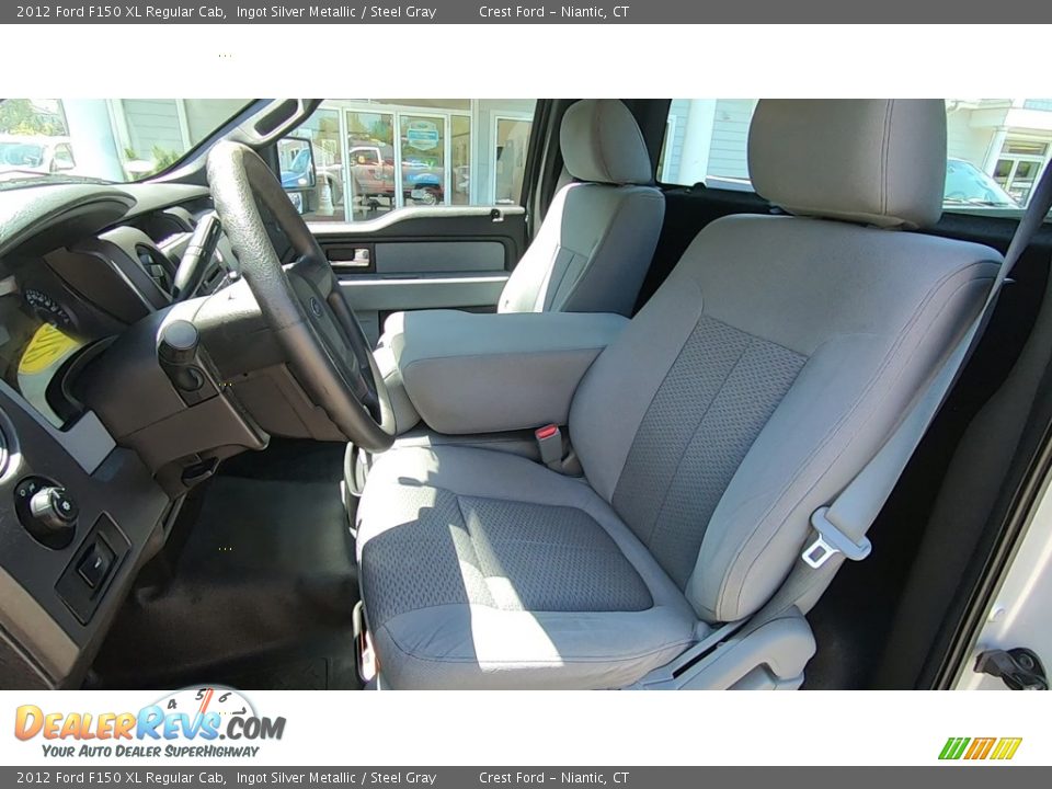 2012 Ford F150 XL Regular Cab Ingot Silver Metallic / Steel Gray Photo #11