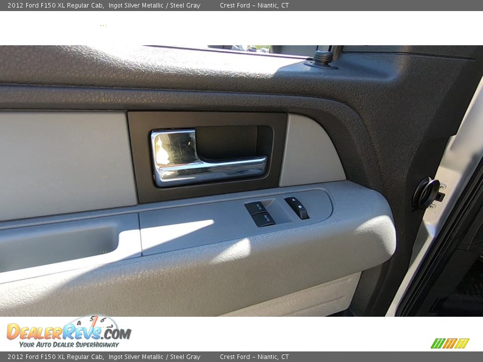 2012 Ford F150 XL Regular Cab Ingot Silver Metallic / Steel Gray Photo #12