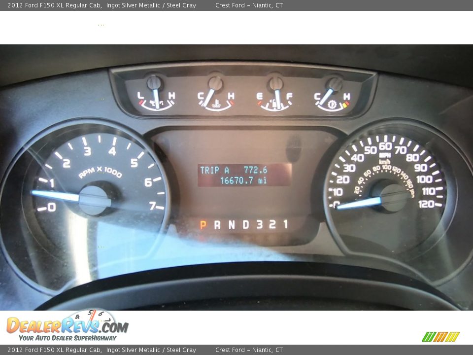 2012 Ford F150 XL Regular Cab Ingot Silver Metallic / Steel Gray Photo #13