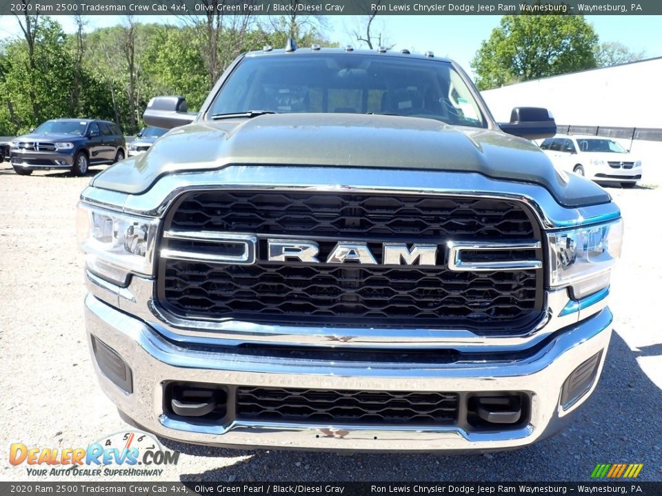 2020 Ram 2500 Tradesman Crew Cab 4x4 Olive Green Pearl / Black/Diesel Gray Photo #9