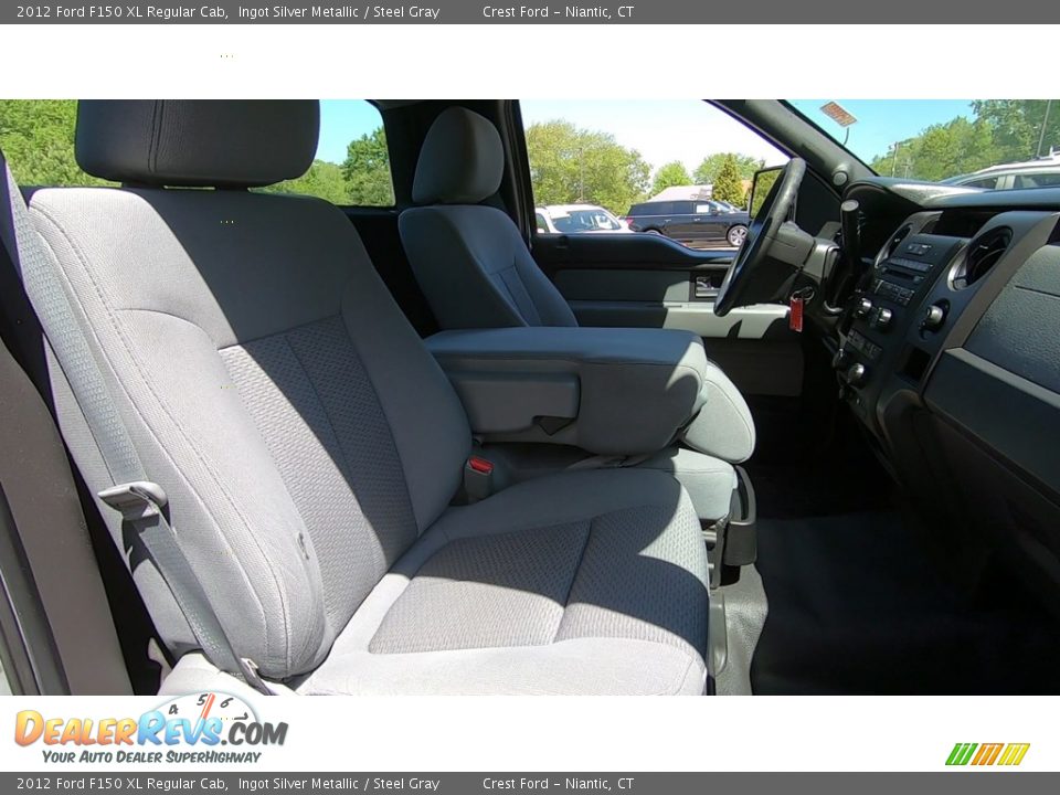 2012 Ford F150 XL Regular Cab Ingot Silver Metallic / Steel Gray Photo #19