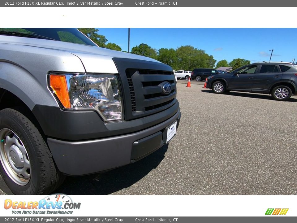 2012 Ford F150 XL Regular Cab Ingot Silver Metallic / Steel Gray Photo #23
