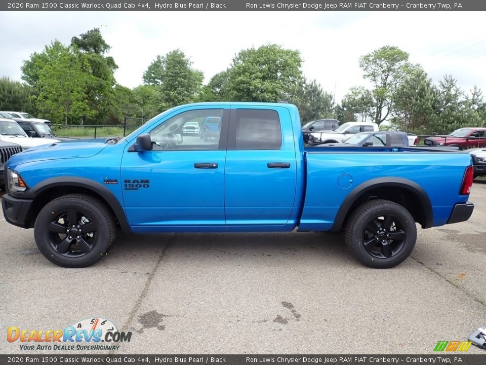 2020 Ram 1500 Classic Warlock Quad Cab 4x4 Hydro Blue Pearl / Black Photo #3