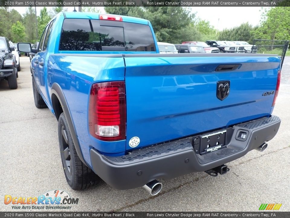 2020 Ram 1500 Classic Warlock Quad Cab 4x4 Hydro Blue Pearl / Black Photo #4