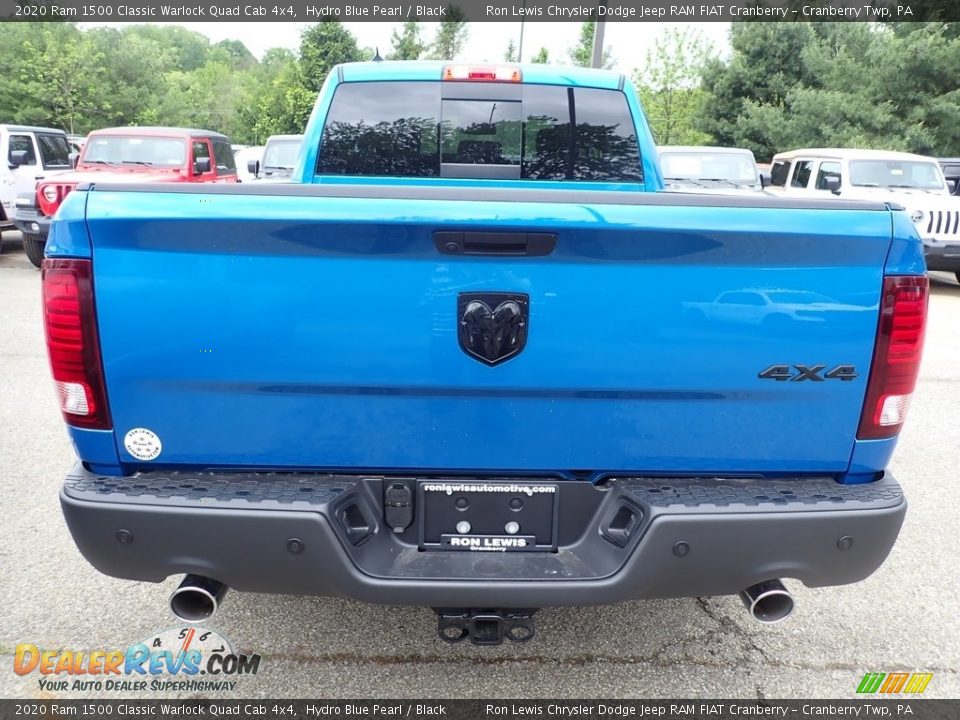 2020 Ram 1500 Classic Warlock Quad Cab 4x4 Hydro Blue Pearl / Black Photo #5