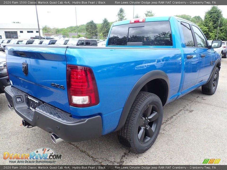2020 Ram 1500 Classic Warlock Quad Cab 4x4 Hydro Blue Pearl / Black Photo #6