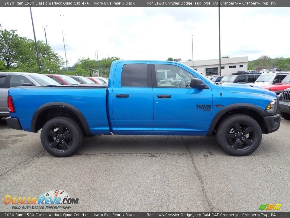 2020 Ram 1500 Classic Warlock Quad Cab 4x4 Hydro Blue Pearl / Black Photo #7
