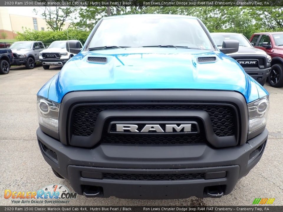 2020 Ram 1500 Classic Warlock Quad Cab 4x4 Hydro Blue Pearl / Black Photo #9