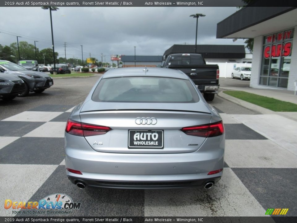2019 Audi A5 Sportback Prestige quattro Florett Silver Metallic / Black Photo #4