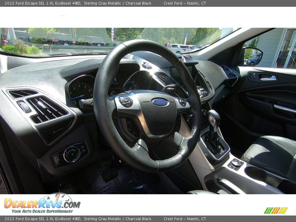 2013 Ford Escape SEL 1.6L EcoBoost 4WD Sterling Gray Metallic / Charcoal Black Photo #11