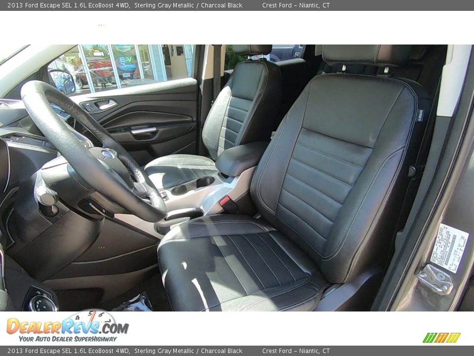 2013 Ford Escape SEL 1.6L EcoBoost 4WD Sterling Gray Metallic / Charcoal Black Photo #12