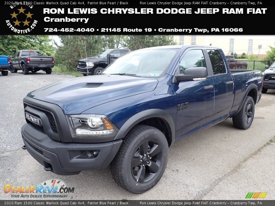 2020 Ram 1500 Classic Warlock Quad Cab 4x4 Patriot Blue Pearl / Black Photo #1