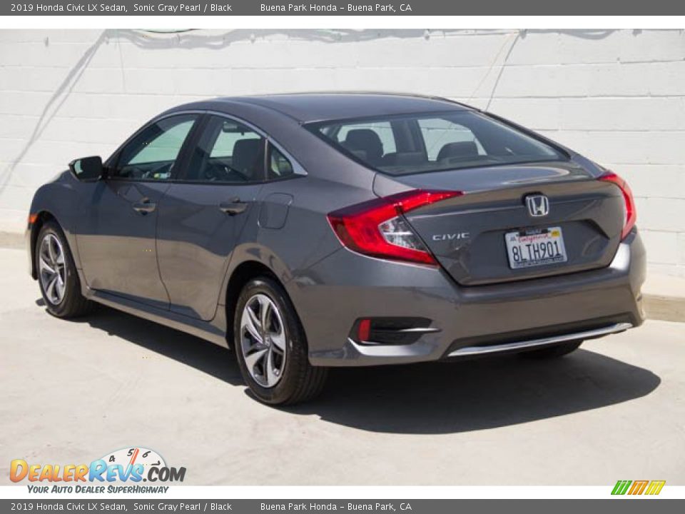 2019 Honda Civic LX Sedan Sonic Gray Pearl / Black Photo #2