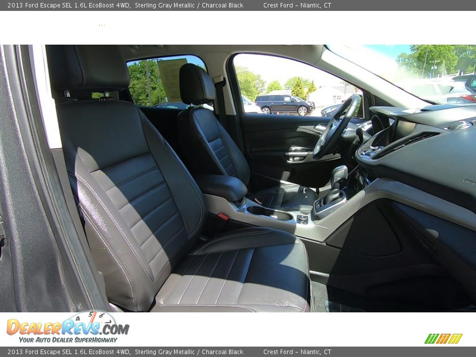 2013 Ford Escape SEL 1.6L EcoBoost 4WD Sterling Gray Metallic / Charcoal Black Photo #24