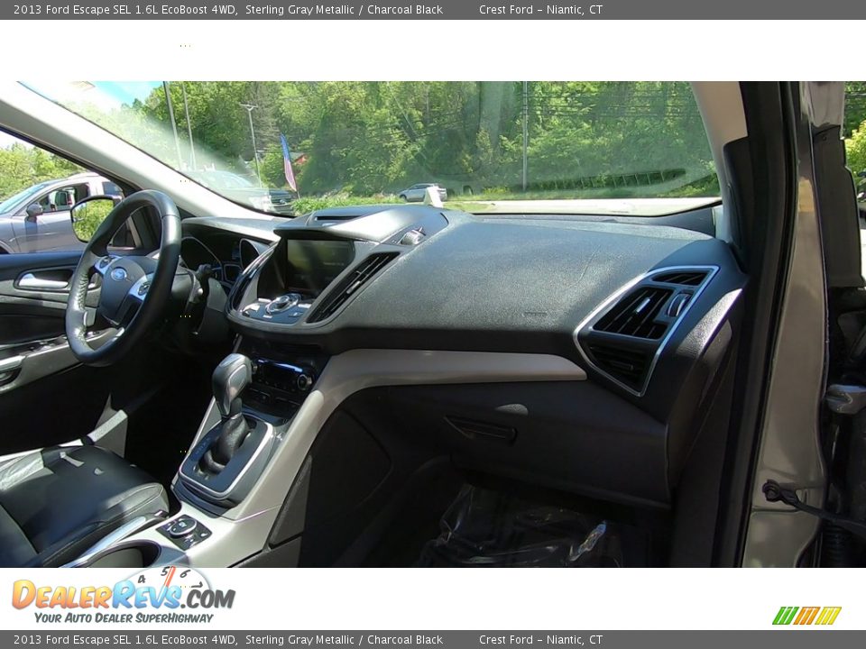 2013 Ford Escape SEL 1.6L EcoBoost 4WD Sterling Gray Metallic / Charcoal Black Photo #25
