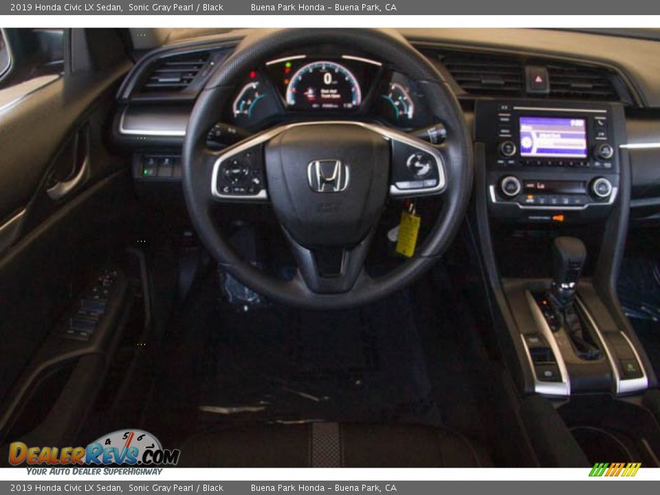 2019 Honda Civic LX Sedan Sonic Gray Pearl / Black Photo #5