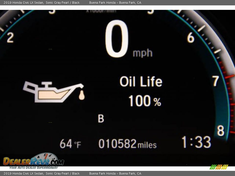 2019 Honda Civic LX Sedan Sonic Gray Pearl / Black Photo #6