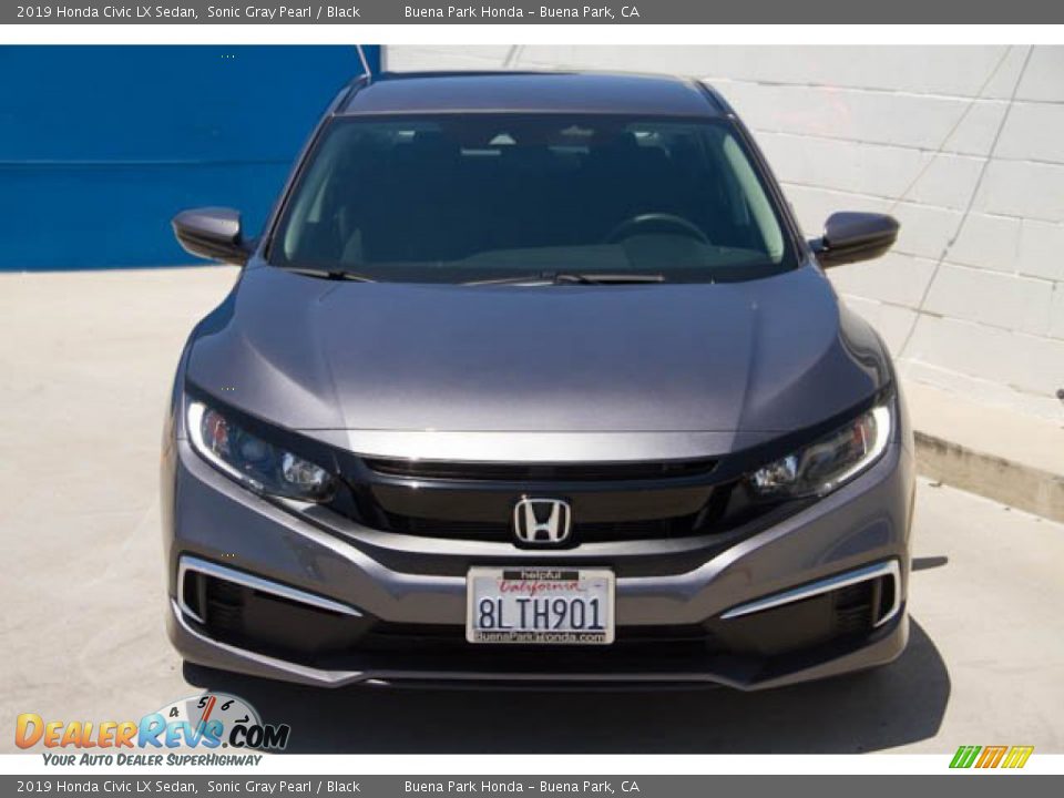 2019 Honda Civic LX Sedan Sonic Gray Pearl / Black Photo #7