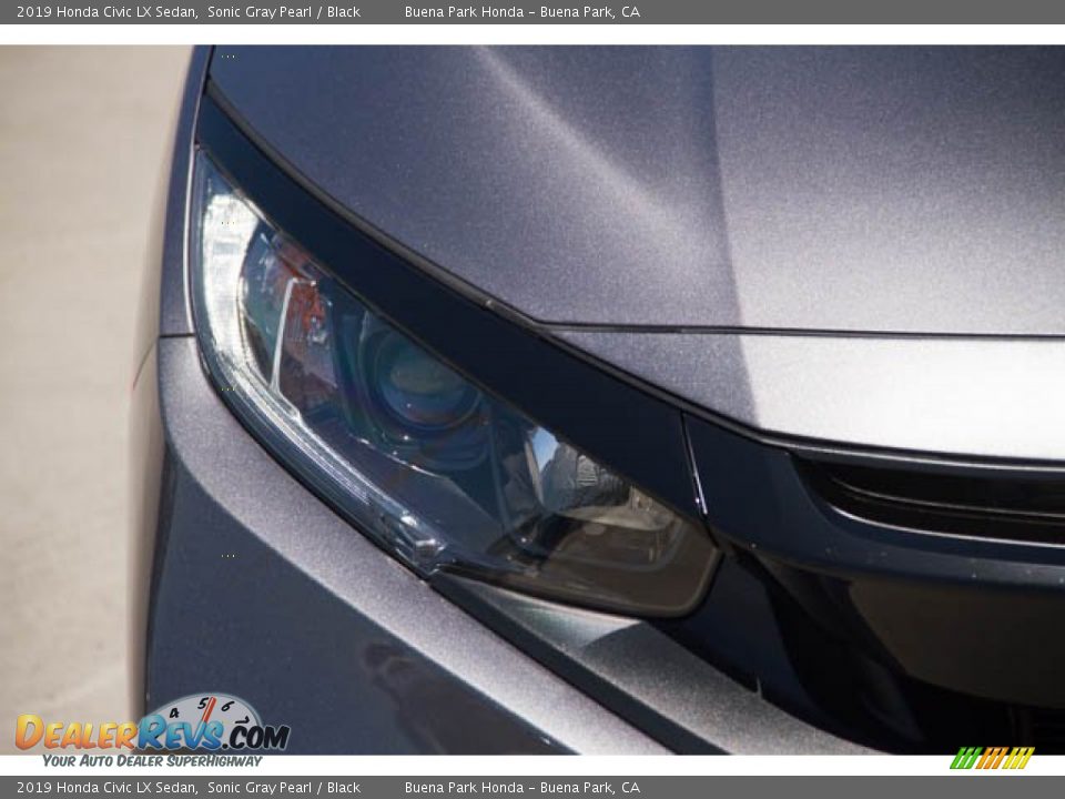 2019 Honda Civic LX Sedan Sonic Gray Pearl / Black Photo #8