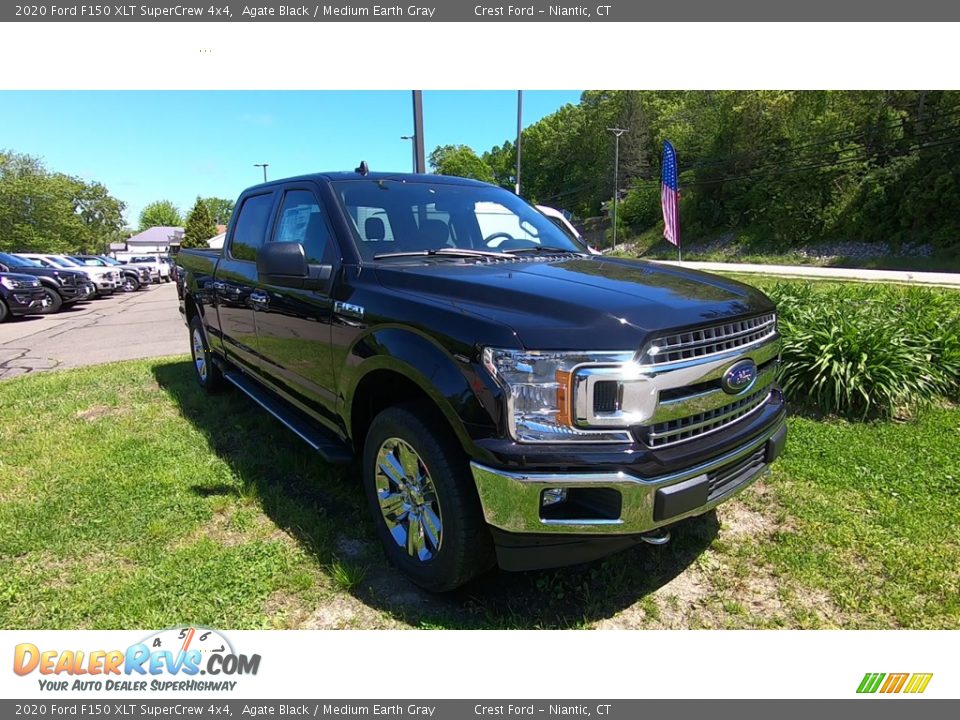 2020 Ford F150 XLT SuperCrew 4x4 Agate Black / Medium Earth Gray Photo #1