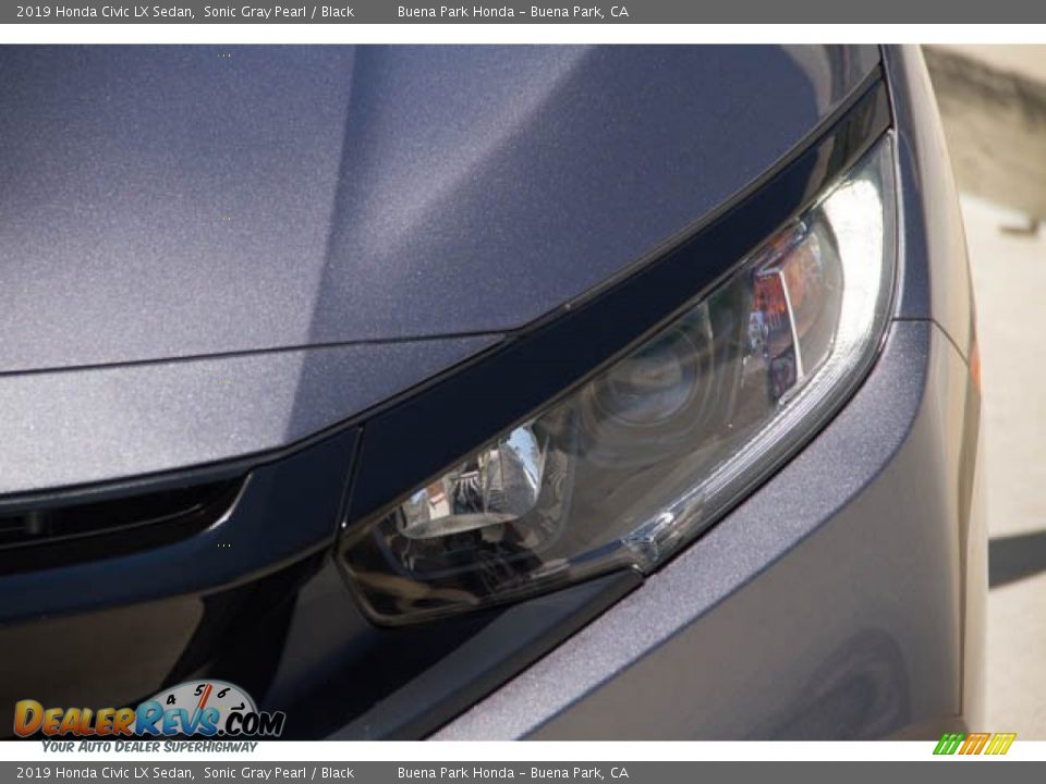 2019 Honda Civic LX Sedan Sonic Gray Pearl / Black Photo #9