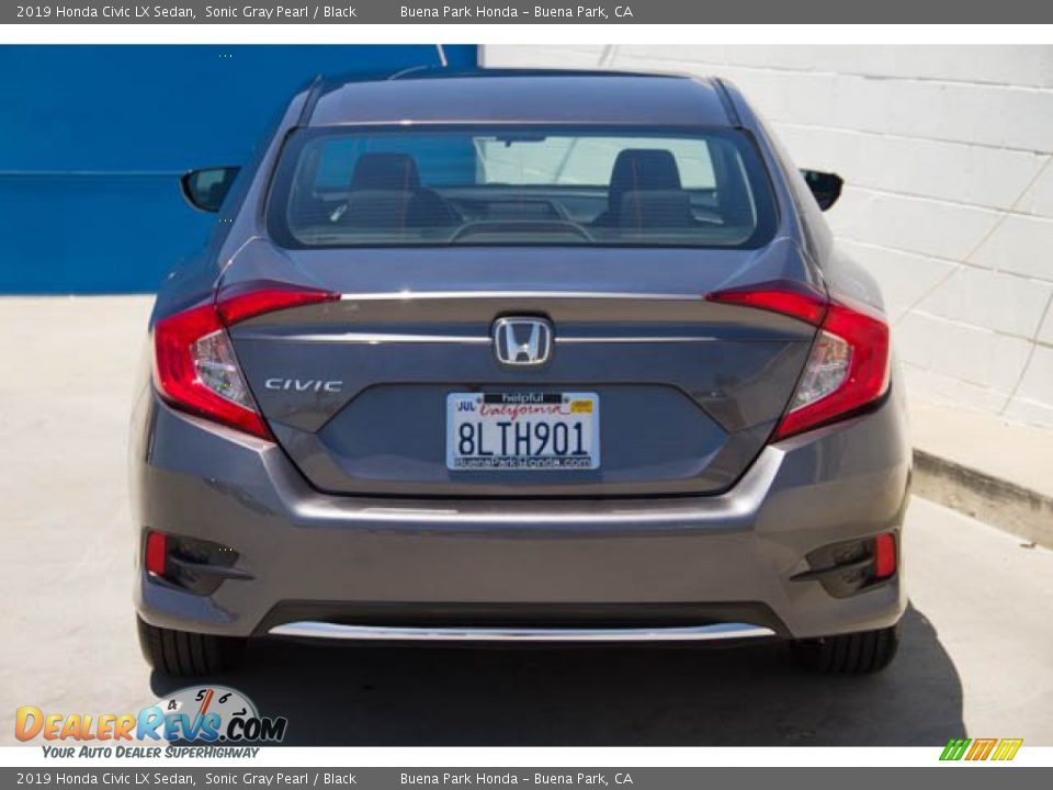 2019 Honda Civic LX Sedan Sonic Gray Pearl / Black Photo #11