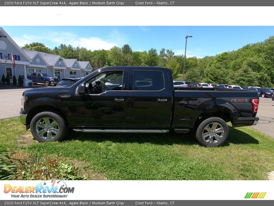 2020 Ford F150 XLT SuperCrew 4x4 Agate Black / Medium Earth Gray Photo #4