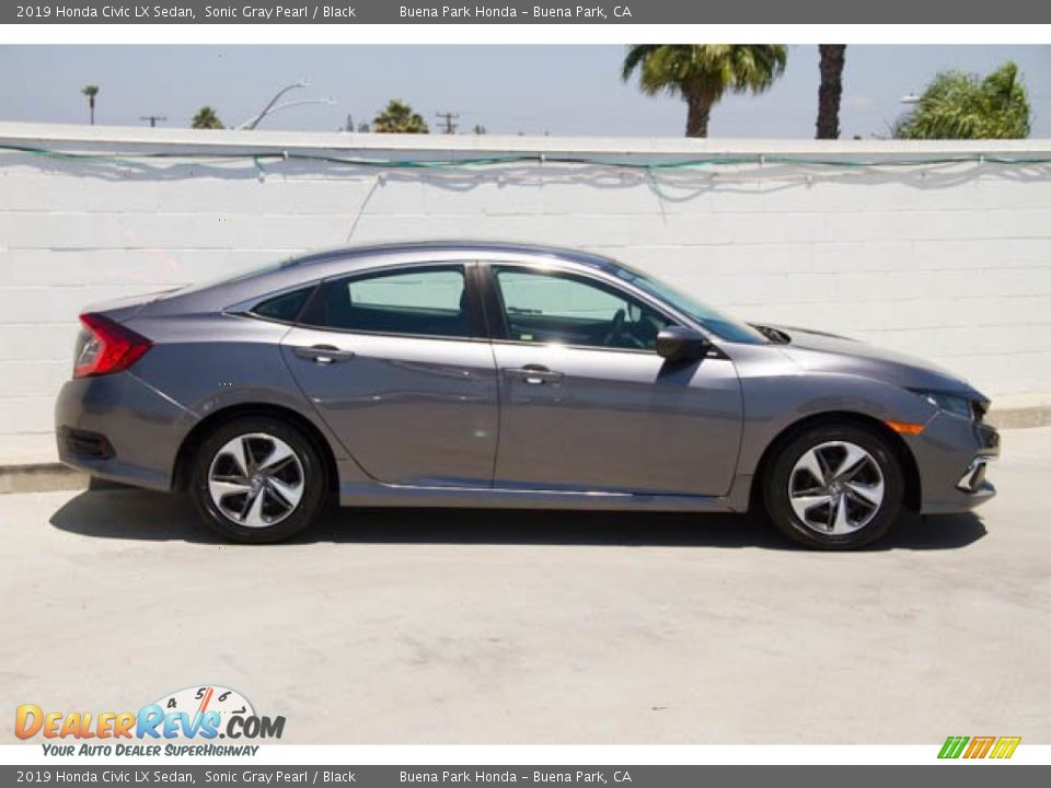 2019 Honda Civic LX Sedan Sonic Gray Pearl / Black Photo #14