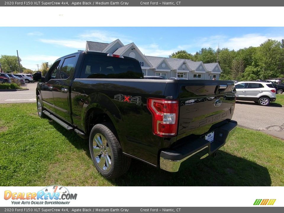 2020 Ford F150 XLT SuperCrew 4x4 Agate Black / Medium Earth Gray Photo #5
