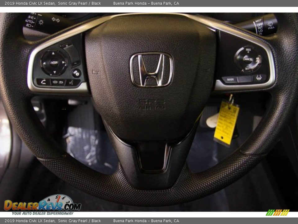 2019 Honda Civic LX Sedan Sonic Gray Pearl / Black Photo #15