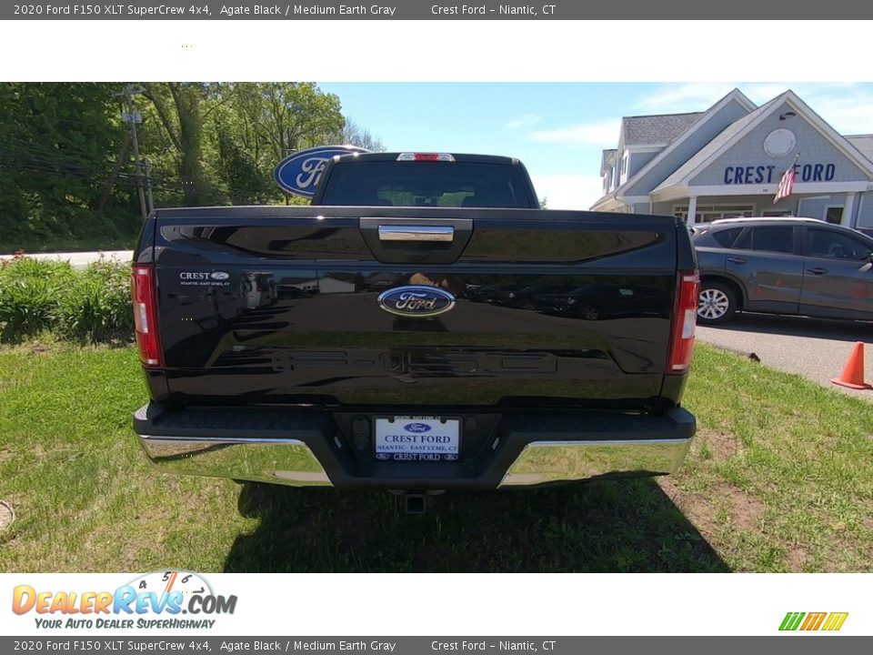 2020 Ford F150 XLT SuperCrew 4x4 Agate Black / Medium Earth Gray Photo #6