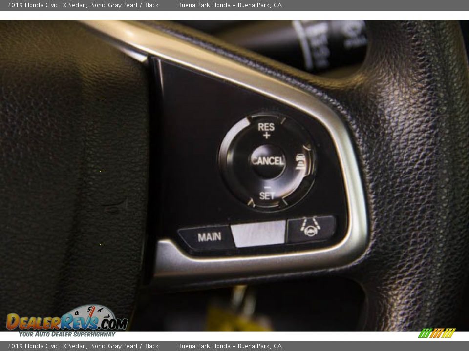 2019 Honda Civic LX Sedan Sonic Gray Pearl / Black Photo #17