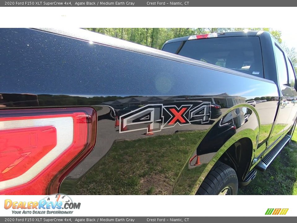 2020 Ford F150 XLT SuperCrew 4x4 Agate Black / Medium Earth Gray Photo #9