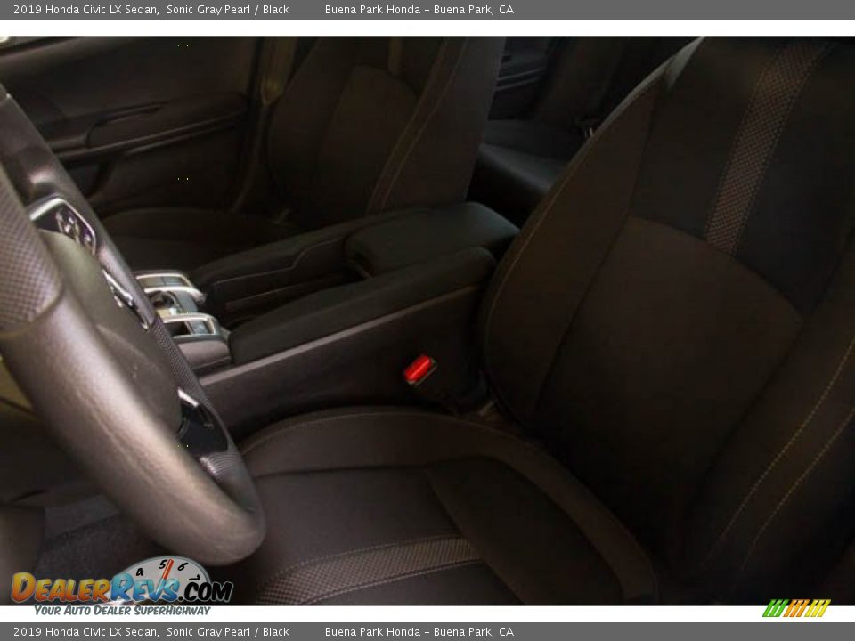 2019 Honda Civic LX Sedan Sonic Gray Pearl / Black Photo #19