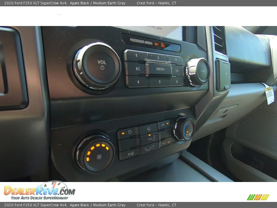 2020 Ford F150 XLT SuperCrew 4x4 Agate Black / Medium Earth Gray Photo #15