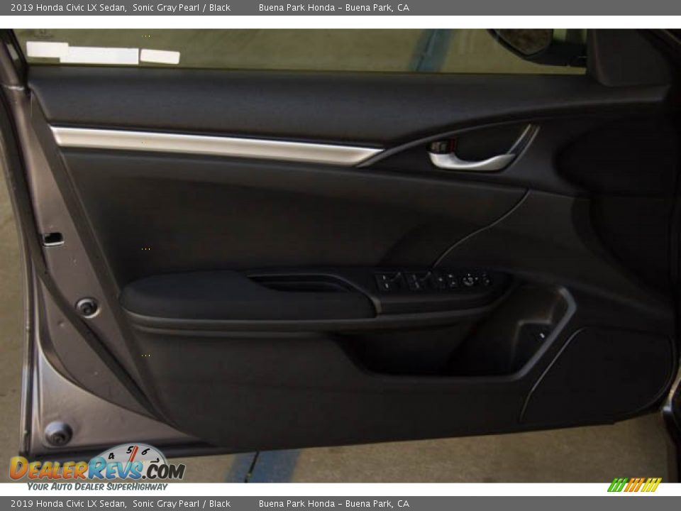 2019 Honda Civic LX Sedan Sonic Gray Pearl / Black Photo #29