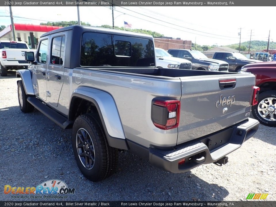 2020 Jeep Gladiator Overland 4x4 Billet Silver Metallic / Black Photo #3