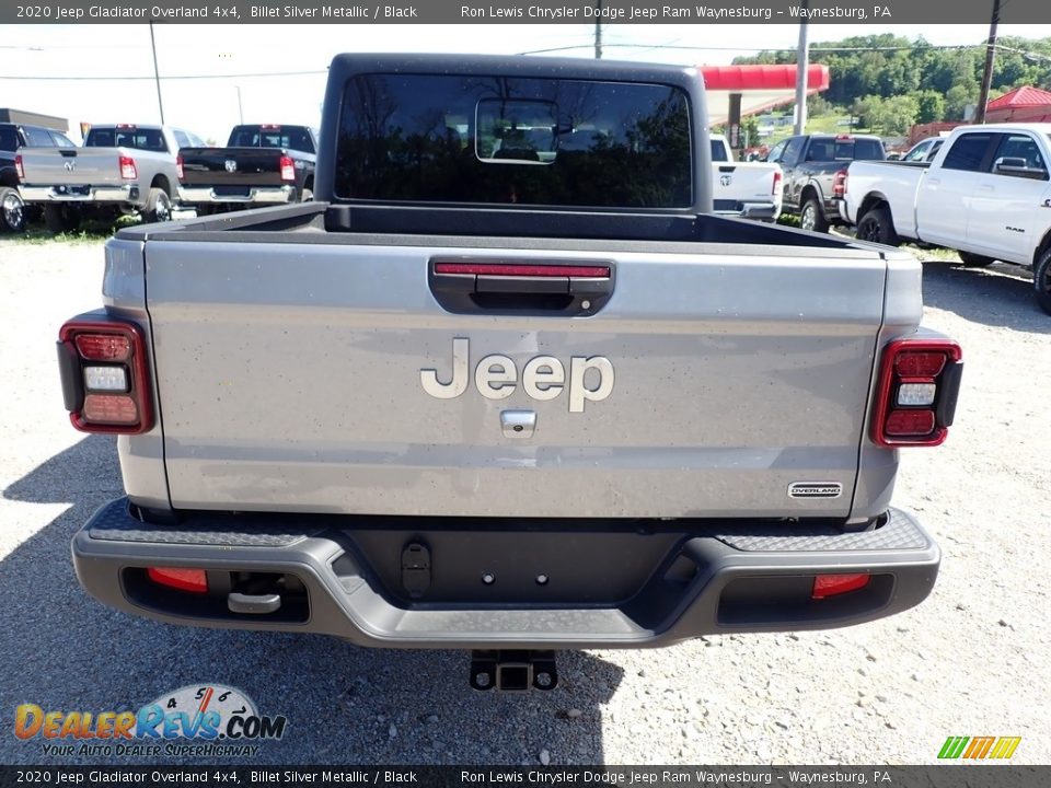 2020 Jeep Gladiator Overland 4x4 Billet Silver Metallic / Black Photo #4