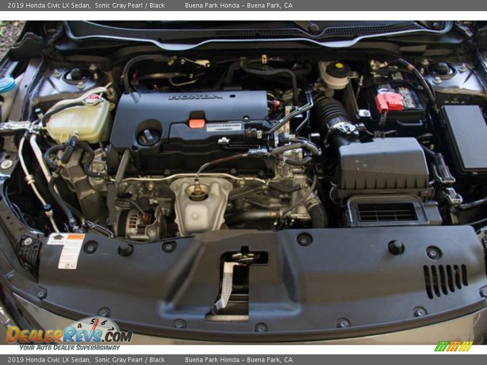 2019 Honda Civic LX Sedan Sonic Gray Pearl / Black Photo #34
