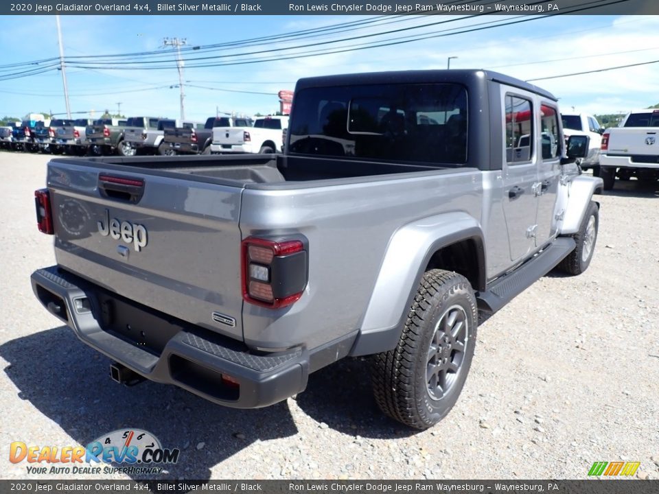 2020 Jeep Gladiator Overland 4x4 Billet Silver Metallic / Black Photo #5