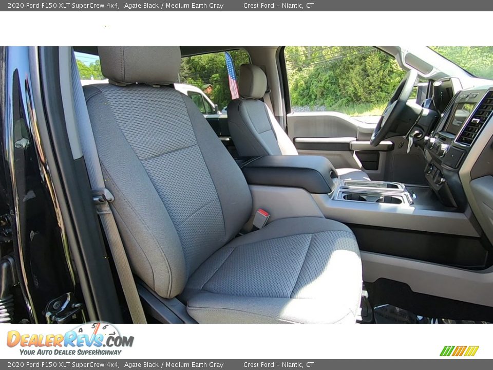 2020 Ford F150 XLT SuperCrew 4x4 Agate Black / Medium Earth Gray Photo #23