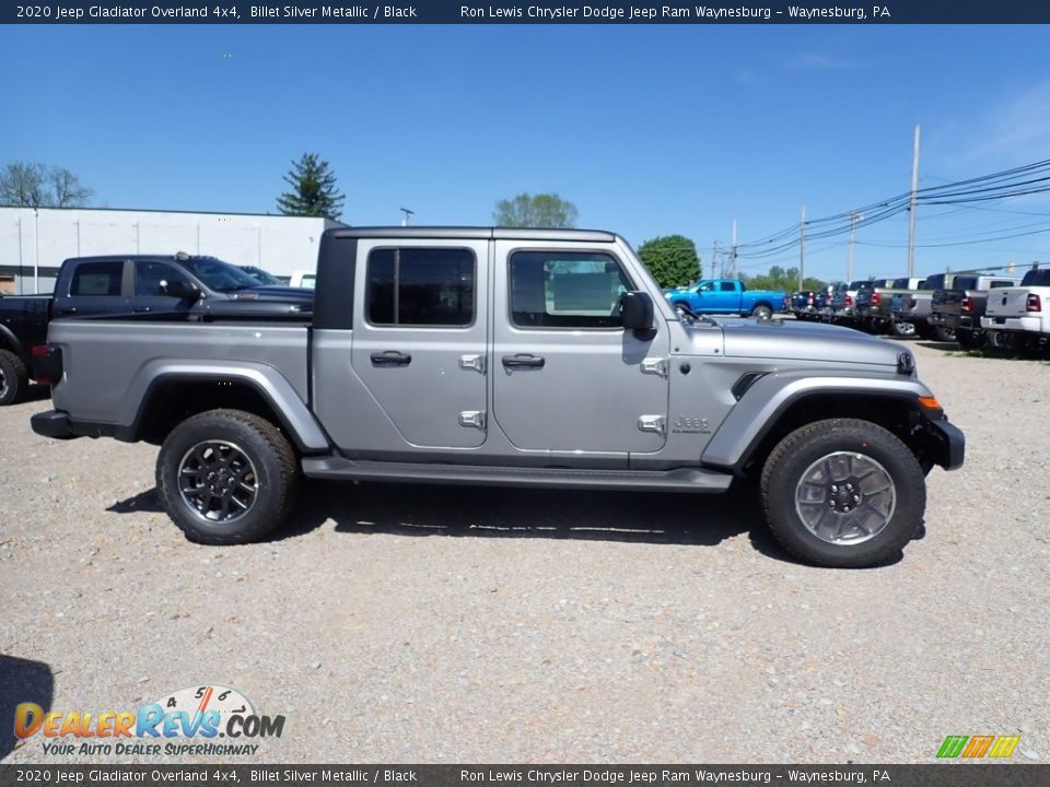 2020 Jeep Gladiator Overland 4x4 Billet Silver Metallic / Black Photo #6