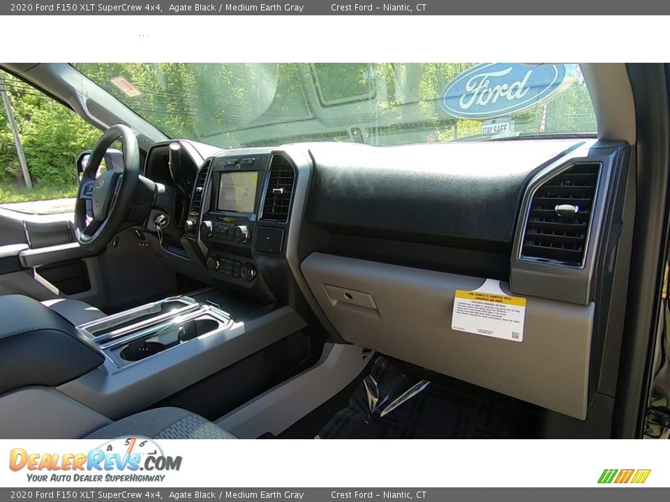 2020 Ford F150 XLT SuperCrew 4x4 Agate Black / Medium Earth Gray Photo #24