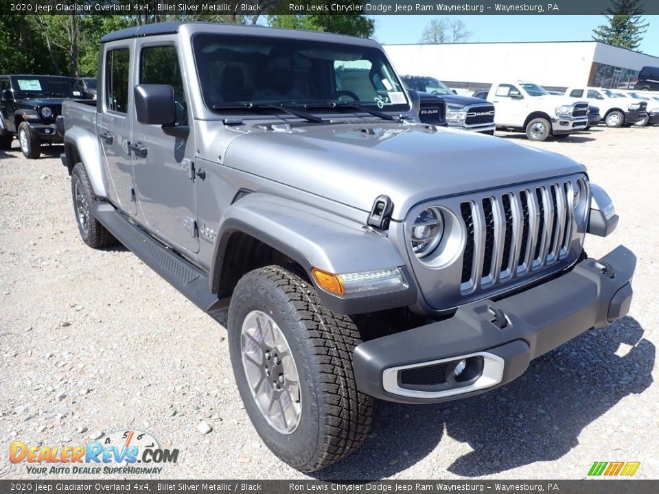 2020 Jeep Gladiator Overland 4x4 Billet Silver Metallic / Black Photo #7