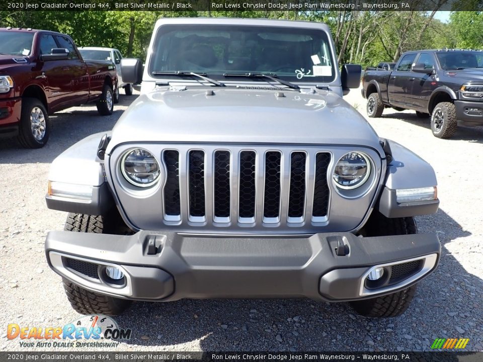 2020 Jeep Gladiator Overland 4x4 Billet Silver Metallic / Black Photo #8