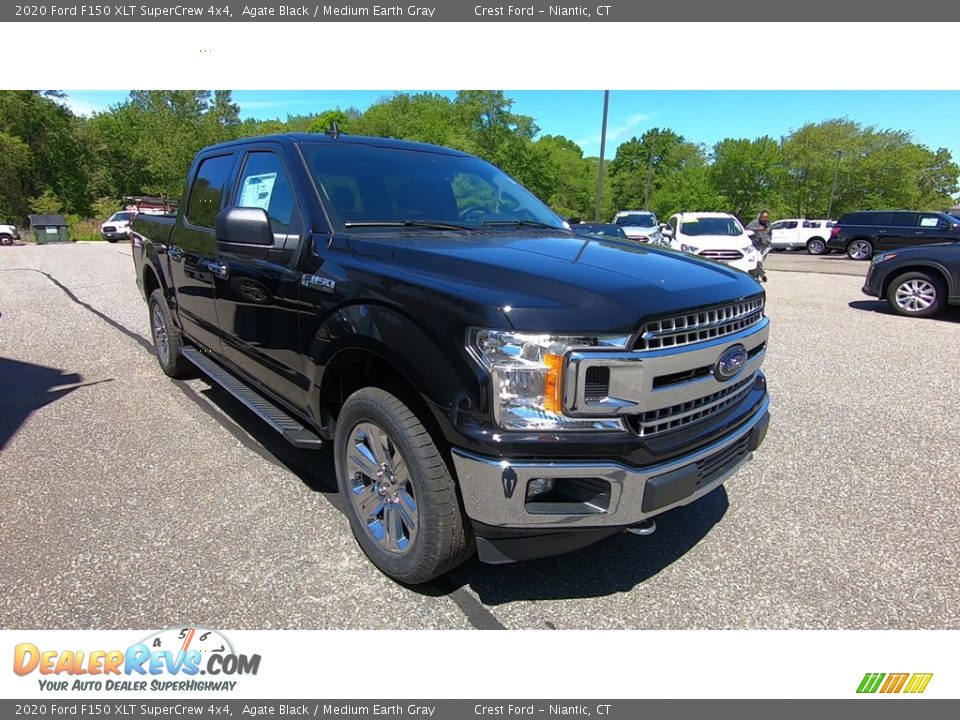 2020 Ford F150 XLT SuperCrew 4x4 Agate Black / Medium Earth Gray Photo #1